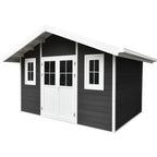 Abri de jardin en bois composite 28mm anthracite 10,71m² PREMIUM – Woodlife Garden
