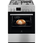 Cuisinière Mixte gaz/électrique 4 foyers 60x60 SteamBake