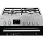 Cuisinière Mixte gaz/électrique 4 foyers 60x60 SteamBake