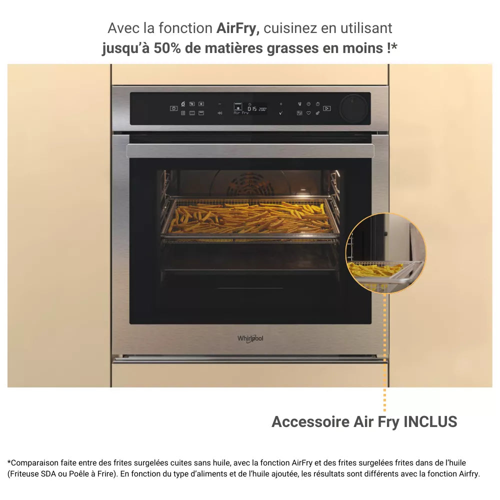 Four encastrable fonction vapeur WHIRLPOOL AKZ9S8271IX SteamSense