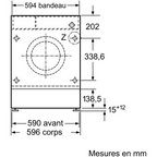 Lave linge hublot encastrable SIEMENS WI12W348FF