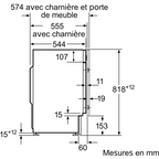 Lave linge hublot encastrable SIEMENS WI12W348FF