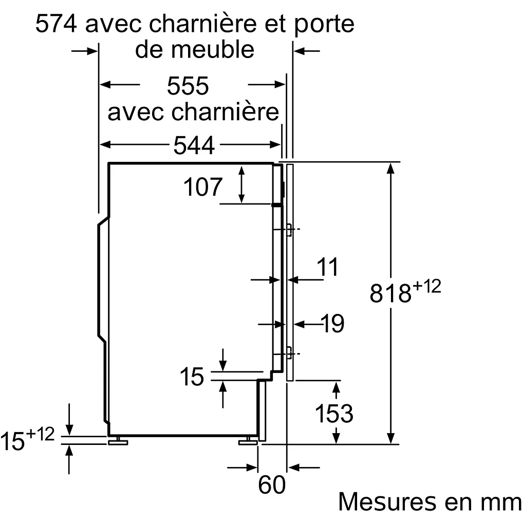 Lave linge hublot encastrable SIEMENS WI12W348FF
